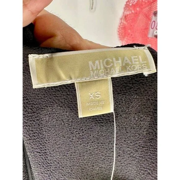 NWT Michael Michael Kors ColorBlock Sleeveless Asymmetrical Top Size XS - Picture 4 of 8